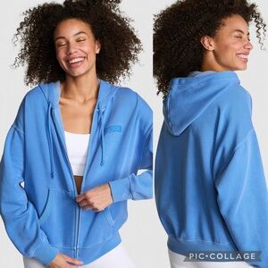 PINK Fleece Campus Full-Zip Hoodie